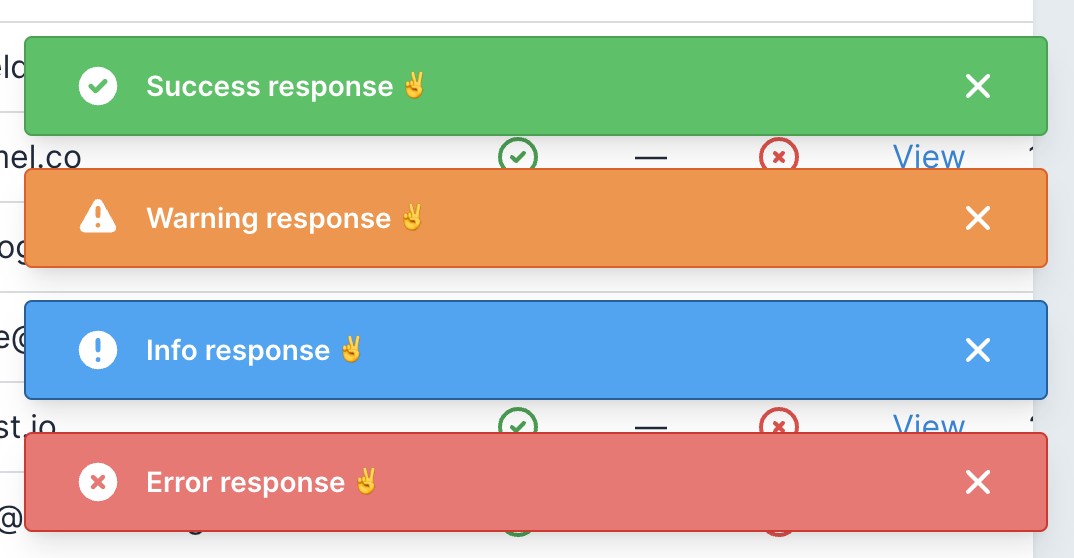 Avo notification types