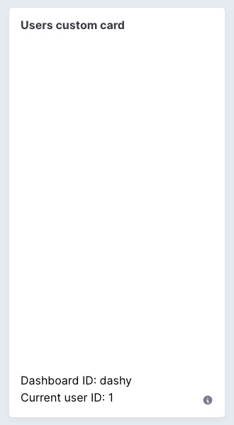 Custom partial card