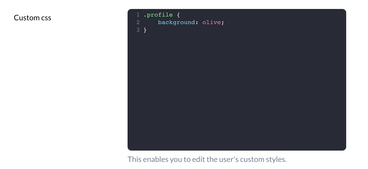 Code field