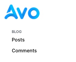 Avo menu editor