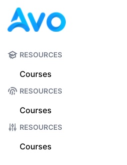 Avo menu editor