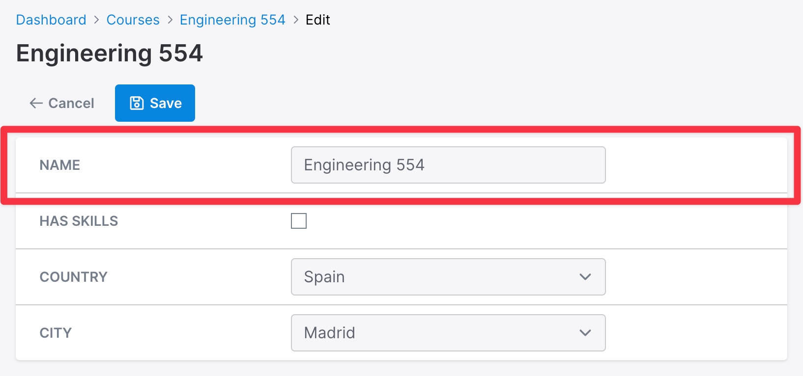 Edit field wrapper