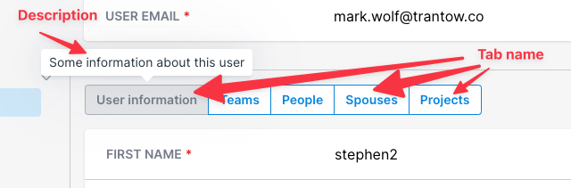 Avo tab name and description